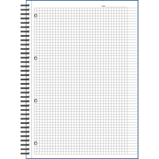Бизнес-тетрадь 100л,кл,А4,LightBook,спираль,обл.синий,блок белый 70г/м