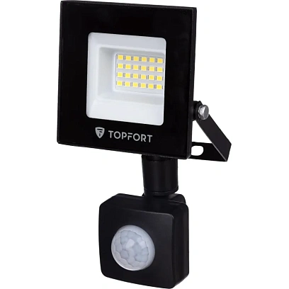 Прожектор светодиодный TOPFORT LED FL MS 20W 6500K 1700Л c датчик. движения