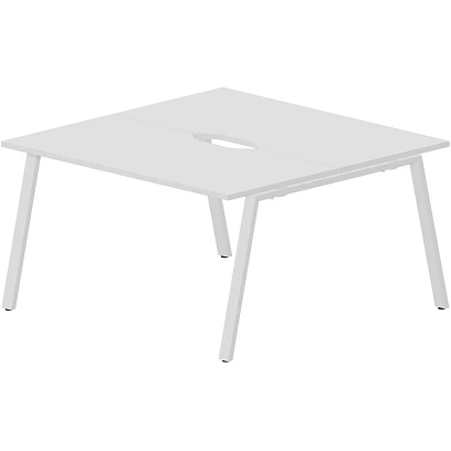 Стол составной ARENA 2раб.м 2эр.в. 1380х1366 ARN2TV147BLBL Белый, оп. Белый