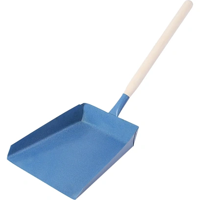 Совок для мусора метал. с деревянной ручкой_СИ-00779