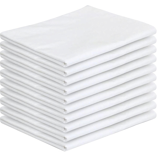 Простыня Евро 200х215, поплин отбеленный, 10 шт/уп
