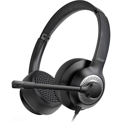 Гарнитура Acer OHW309 черный 1.6м накладные USB (ZL.HDSEE.004)