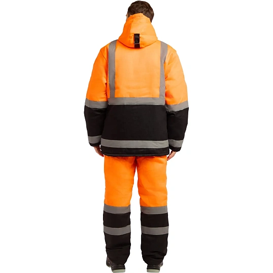 Костюм рабочий зимний муж. зд01-КПК оранж./черн. 64-66)182-188