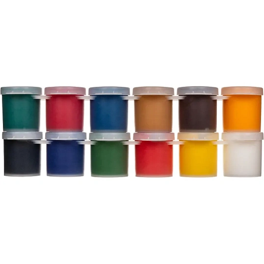 Гуашь Классика Луч 12 цв., 320 г,  блок-тара, 21С 1376-08