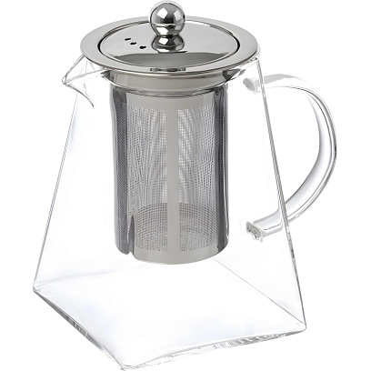 Чайник заварочный AROMA, объем 1 л, из боросиликатного стекла,105039