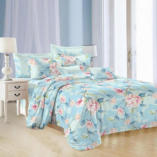 Постельное белье 1,5сп микросат(наволочки70х70-2 шт) -2137 Метида