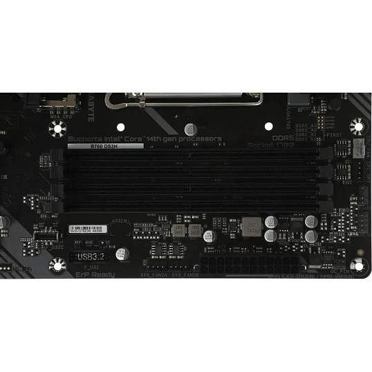 Материнская плата Gigabyte B760 DS3H s1700 Intel B760 4xDDR5 ATX