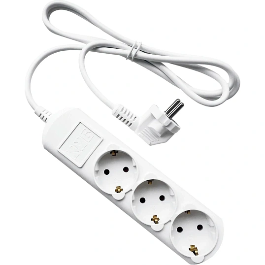 Удлинитель Power Cube 3р/5м без выкл 16А бел (PC-4-5M)