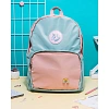 Рюкзак голубой с розовым эмблема Единорог