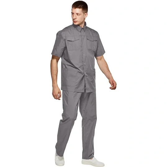 Костюм для клининга муж. У26 КБР серый 58 (174-182)