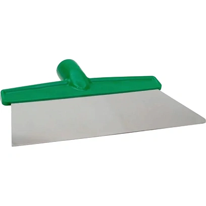 Скребок для пола FBK 280х110мм, нержавеющая сталь-3мм, зеленый 28281-5