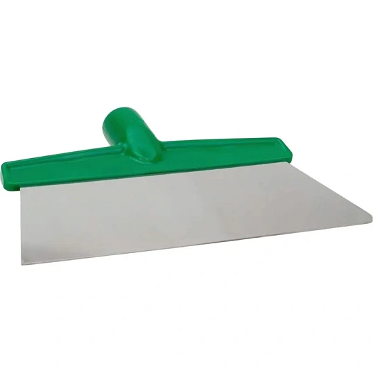 Скребок для пола FBK 280х110мм, нержавеющая сталь-3мм, зеленый 28281-5