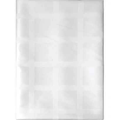 Скатерть Luscan Журавинка 145х180см (88%ПЭ, 12%хлопок) рис квадрат, белый