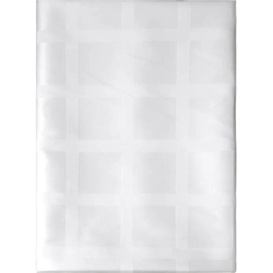 Скатерть Luscan Журавинка 145х180см (88%ПЭ, 12%хлопок) рис квадрат, белый