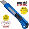 Нож канцелярский 18 мм Attache Economy  с фиксатором, полибег, цв.вассорт.