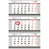 Календарь настенный 3-х блочный 2027 295х660мм Мост, магн.бегунок 391148
