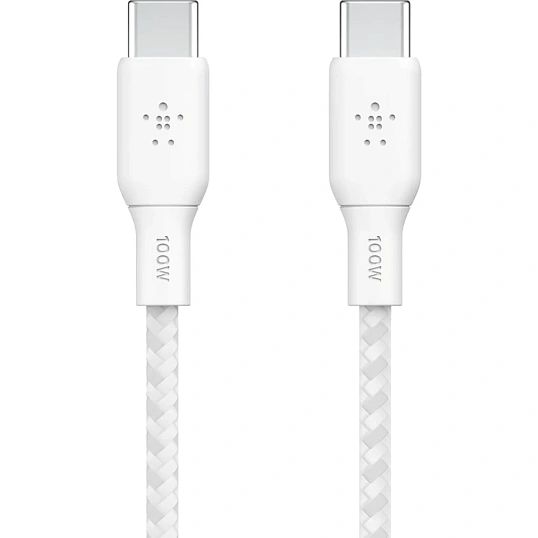 Кабель Belkin (CAB014BT2MWH)BoostCh.100W PD USB-C To USB-C 2м белый