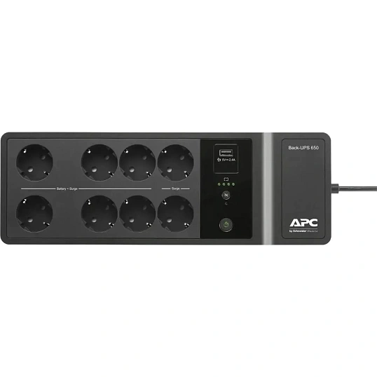 ИБП APC Back-UPS BE650G2-GR 650ВА/400Вт черный