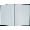 Книга учета Attache А4 96л в клетку блок офсет, бумвинил зеленый