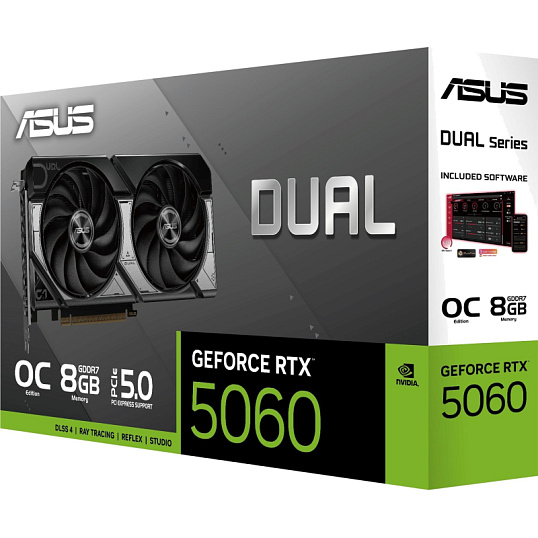 Видеокарта ASUS DUAL-RTX5060-O8G 8Gb DPx3