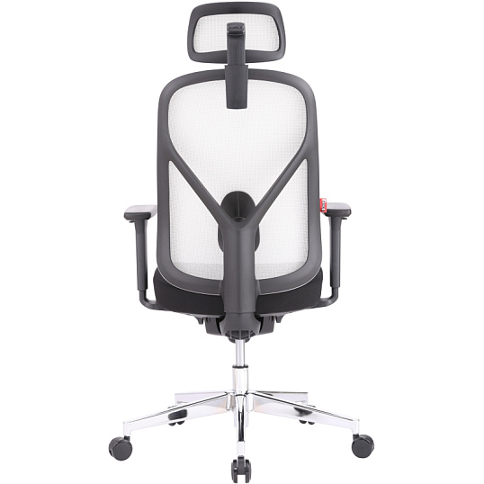 Кресло BN_Zm_EChair-500 MC сетка/ткань, серый/черный хром