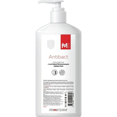 Гель М SOLO ANTIBACT антибактериальный с помпой 1000 мл