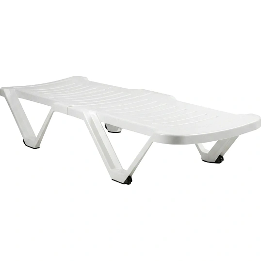 Шезлонг PR_Decorona DeRiviera без подлокотников, белый рассвет