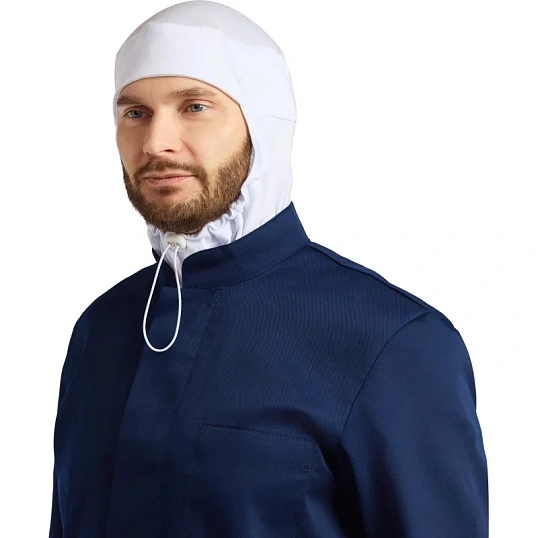 Балаклава трикотаж плотность 160г с вентиляцией р-р универсальный цв.белый