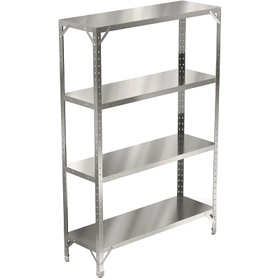 Стеллаж металлический ТТ_СР-20/1504ц на 4 полки,1500x400x2000