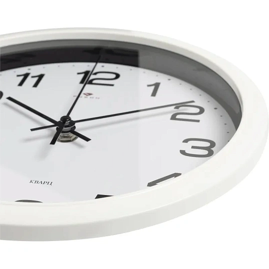 Часы настенные круг d=22см, корпус белый Классика арт.2222-344