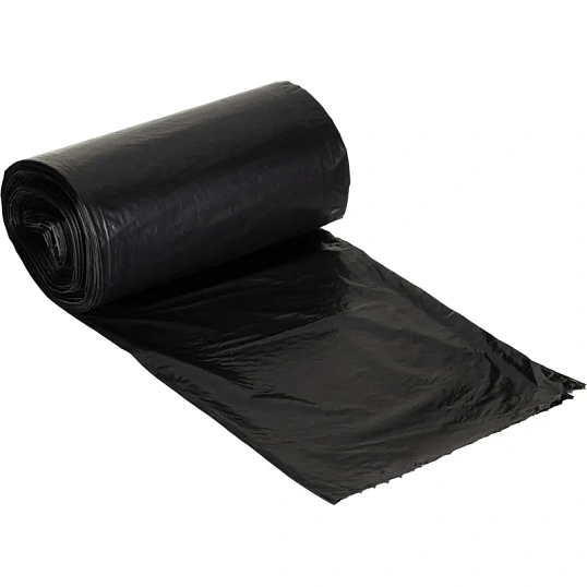 Мешки для мусора ПВД 35л 25мкм 20шт/рул черные 40x70см EcoСlean