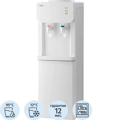 Кулер AEL LD-AEL-87c white арт.00488,для воды шкафчик нагрев/ электр охл