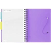 Ежедневник недатированный Bright Colours на спирали, А5, 272 стр, СИРЕНЕВЫЙ