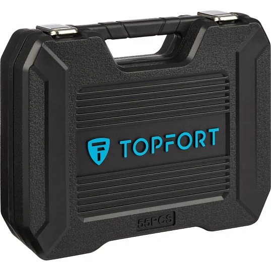 Набор инструмента TOPFORT 56 предметов 1/4 и 1/2