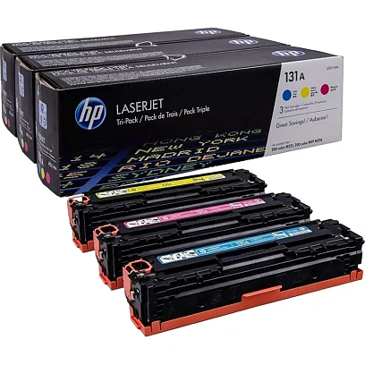 Картридж лазерный HP 131A U0SL1AM CMY для LJ Pro 200 (3шт/уп)