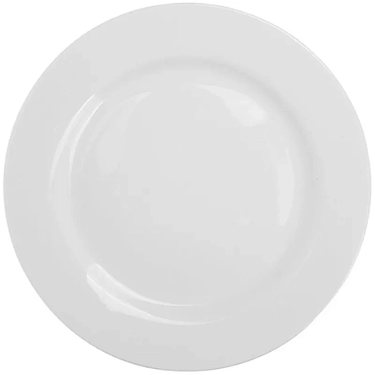 Тарелка мелкая 8'' 200мм, белая, фарфор, Chan Wave Classic 10шт/уп фк0130