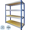 Стеллаж металлический MZ_МКФ18614-2.5   груз. 4 полки 1830х610х2500
