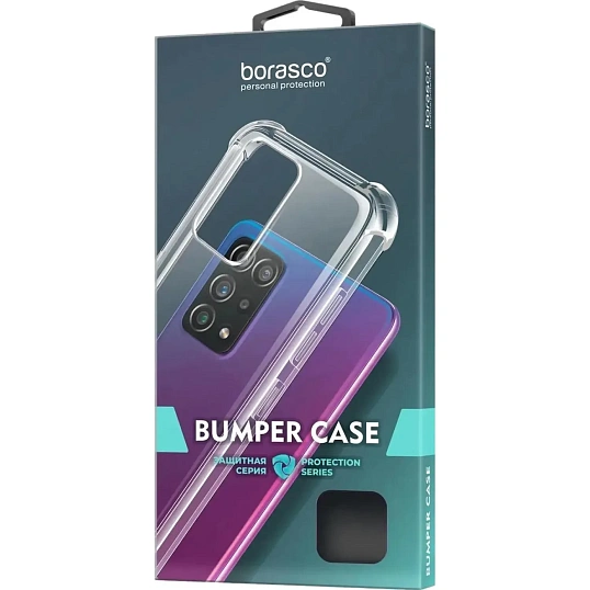 Чехол BoraSCO для Apple iPhone 16 Pro Max Bumper Case прозрачный (73524)
