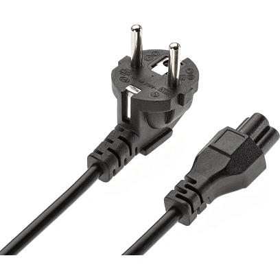 Кабель (питания)ноут 3-pin(угл. Евровилка) 3Gx0.5mm2 1.8м iOpen ACE022-1.8M