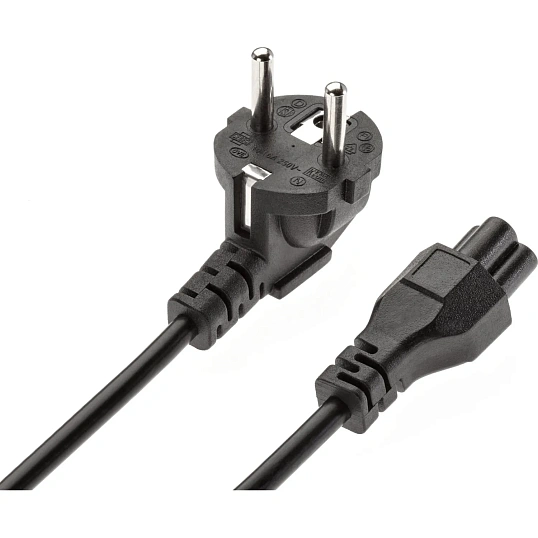 Кабель (питания)ноут 3-pin(угл. Евровилка) 3Gx0.5mm2 1.8м iOpen ACE022-1.8M