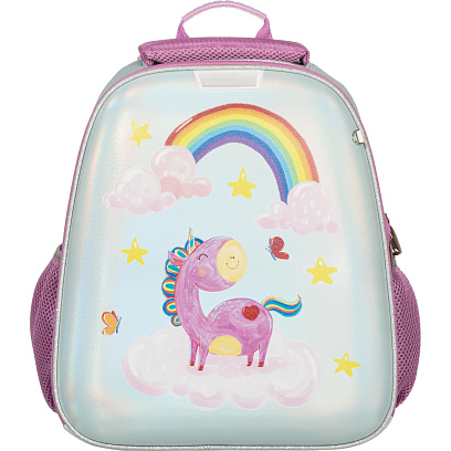 Ранец Basic Волшебный Единорог, 2 отд., эргоном. спинка     
