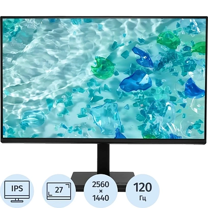 Монитор Acer V277UGbmiipx 27'' QHD/IPS/120Гц/2xHDMI/DP/черн(UM.HV7CD.G09)