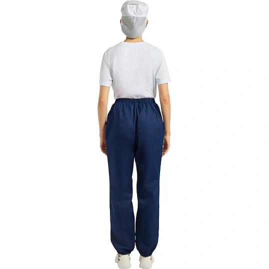Брюки для пищевого пр-ва универс. у17-БР ХАССП (ср)син (р.60-62) р.182-188