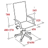 Кресло UT_Easy Chair 618 сетка/кож.зам, черный, 36-6/W-11