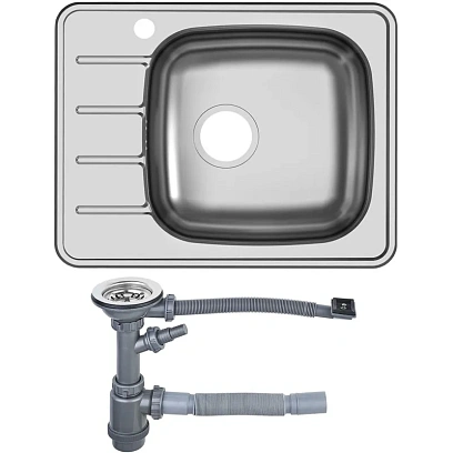 Мойка комплект Юкинокс Гранд GRM600.480 -GT6K 1R&S701 с выпуском нерж сталь