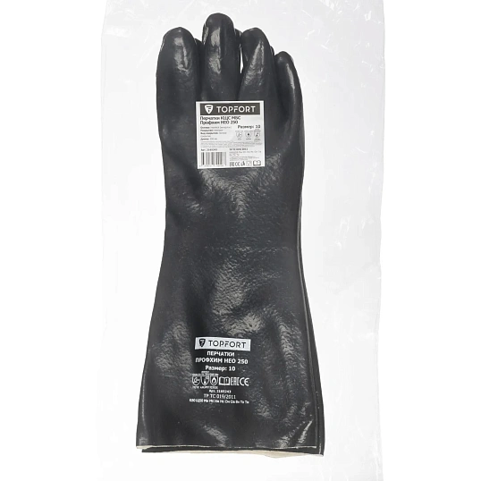 Перчатки TOPFORT от пов. темп. КЩС МБС с неопр. покр. Профхим НЕО250 р. 10