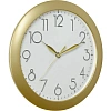 Часы настенные, модель 01, диаметр 290мм, пластик, золото, 11171183