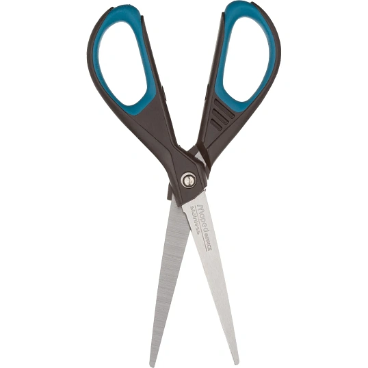 Ножницы Maped ESSENTIALS SOFT 170мм,прорез.симметричн ручки,черн/син,468210