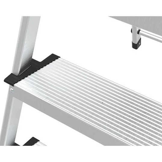 Стремянка алюминиевая 4ст  с лотком,12см ступенька, Zalger, арт. 211-4