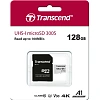 Карта памяти Transcend 300S microSDXC 128Gb UHS-I Cl10 +ад, TS128GUSD300S-A